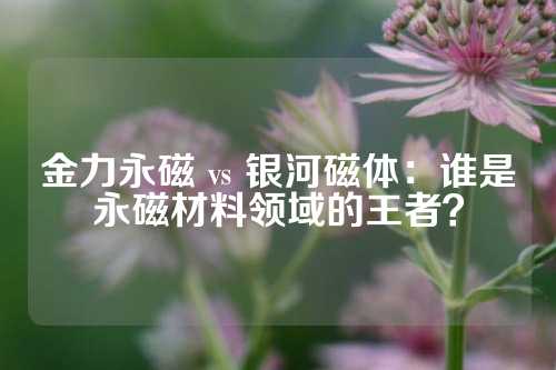 金力永磁 vs 銀河磁體：誰是永磁材料領(lǐng)域的王者？