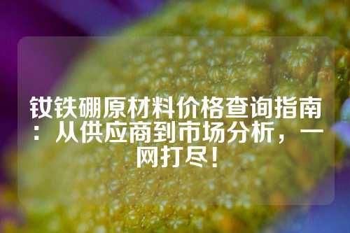 釹鐵硼原材料價(jià)格查詢指南:從供應(yīng)商到市場分析,一網(wǎng)打盡!