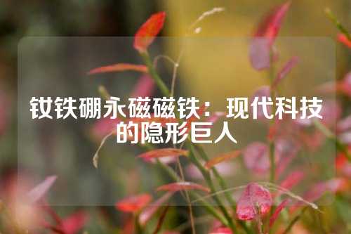 釹鐵硼永磁磁鐵:現(xiàn)代科技的隱形巨人